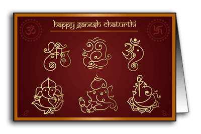 Abstract Form Lord Ganesha Om Ganeshay Namah